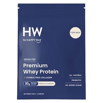 Happy Way Men's Whey Protein Powder Vanilla 900g