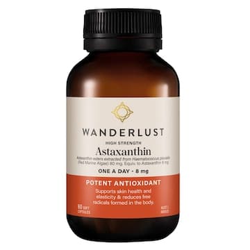 Wanderlust High Strength Astaxanthin 60 Capsules