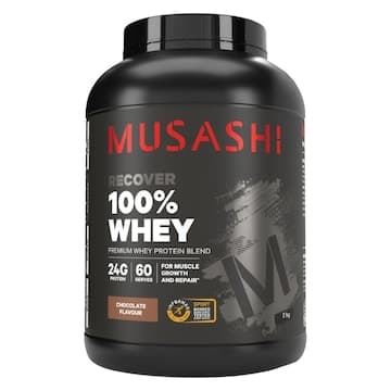 Musashi 100% Whey Protein Powder Chocolate Milkshake 2kg