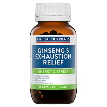 Ethical Nutrients Ginseng-5 Exhaustion Relief 60 Capsules