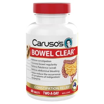 Carusos Bowel Clear Constipation Relief 60 Tablets
